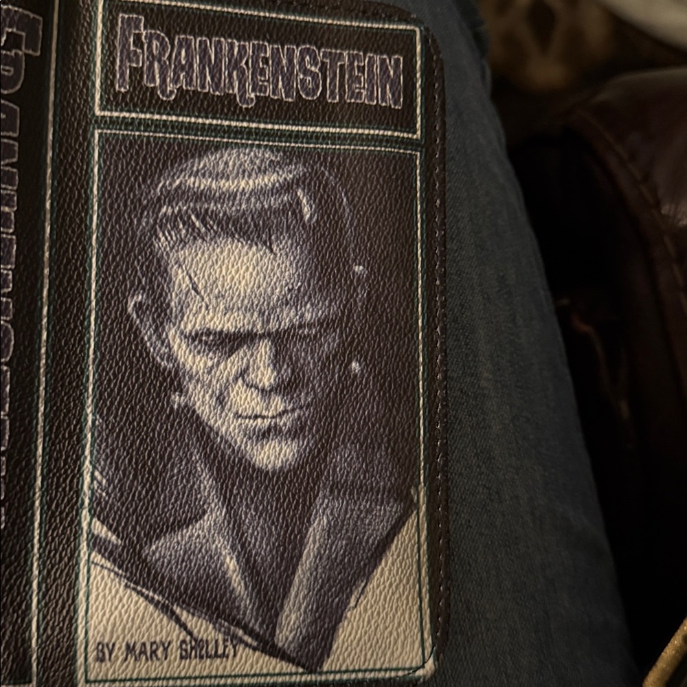 Frankenstein Black Wristlet Clutch